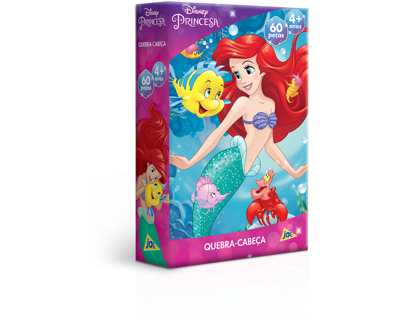 Jogo Quebra Cabeça Princess Princesas - 100 Peças - Jogo De